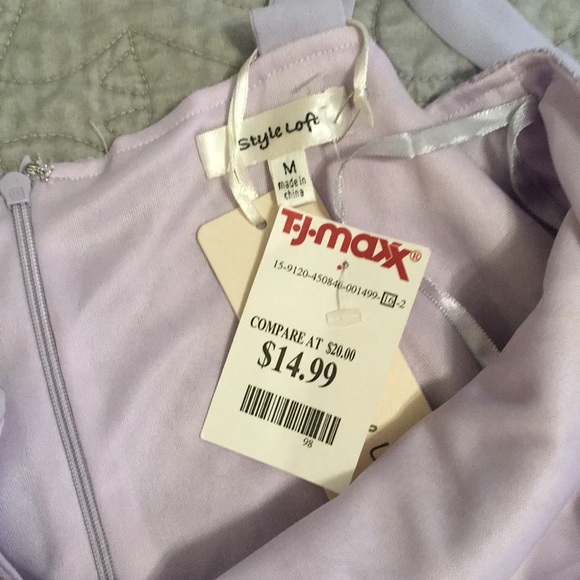 Lilac purple mini dress - Picture 4 of 5